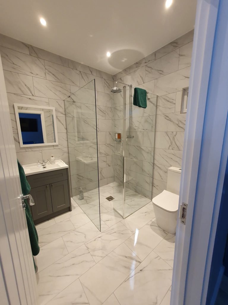 Aquastone wet room installation